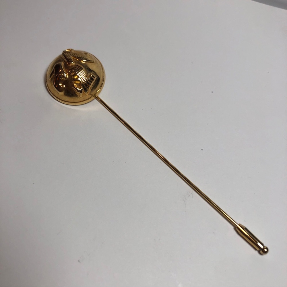 Vintage Salvatore Ferragamo Stick Pin Shoes Gold Tone
